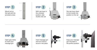 QMount Wall Mount for Massage Guns