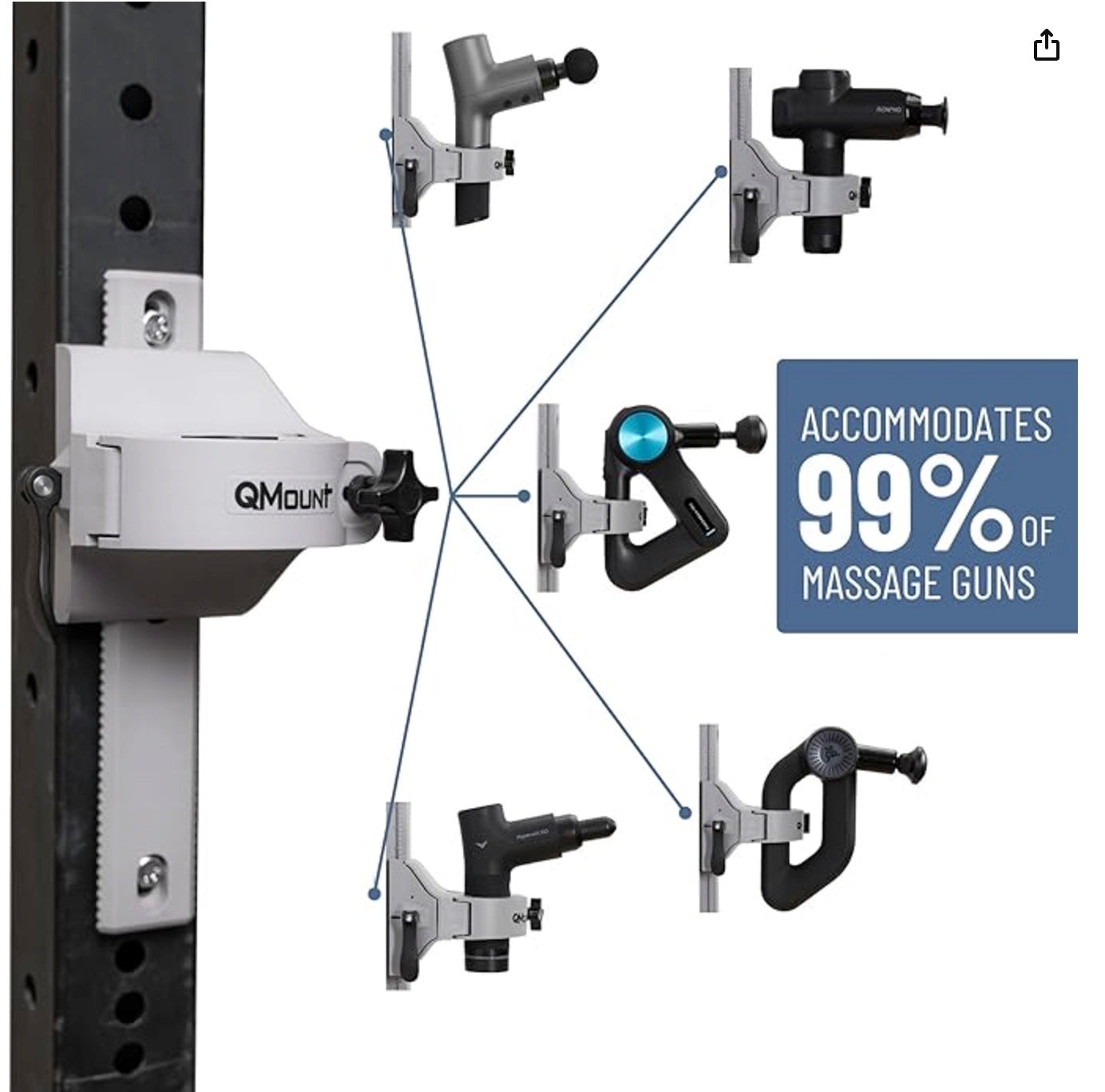 QMount Power Rack Mount for Muscle Liberator™