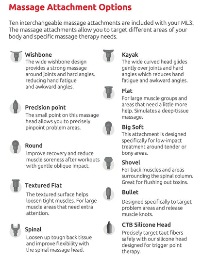 Muscle Liberator 3™ Therapeutic Percussion Tool